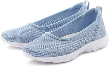Lascana Sneaker Ballerinas ultraleichter Slipper blau hellblau