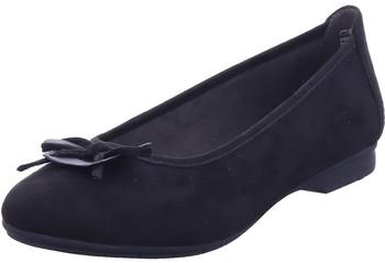 Jana Shoes Ballerina in schwarz