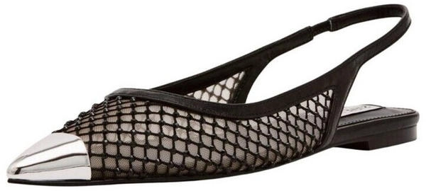 Steve Madden Leder Textil Ballerinas schwarz
