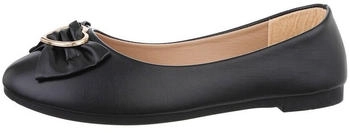 Ital Design Ballerinas klassisch Kunstleder schwarz TD2208-
