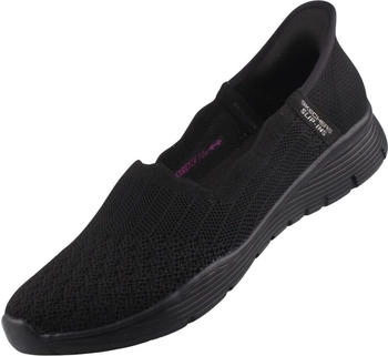 Skechers Seager Believe It Damen Slipper schwarz