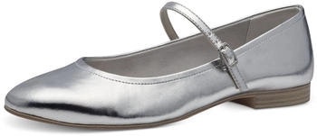 Tamaris Ballerina Mary Jane Riemen Schnalle 1-22122-42 silber