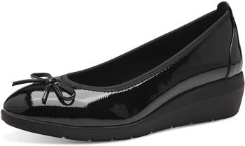 Jana Shoes Ballerinas Keilabsatz vegan schwarz