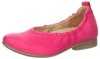 Think Leder-Ballerinas pink