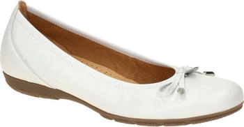 Gabor Ballerina weiß Leder Schleife 04 164