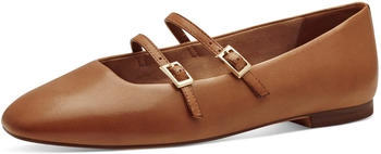 Tamaris Riemchenballerina cognac