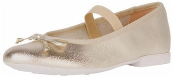 Geox Leder Riemchenballerina platinum