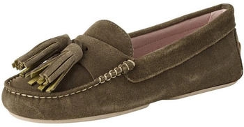 Pretty Ballerinas Mokassin Microtina Tassel taupe oliv