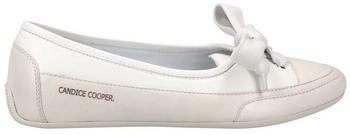 Candice Cooper Candy Bow-Ballerinas Vintage-Optik weiß