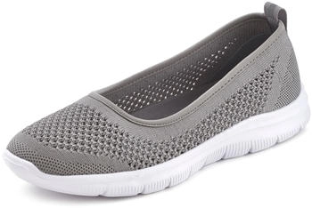 Lascana Sneaker Ballerinas grau