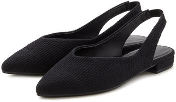 Lascana Ballerina Sling-Ballerina schwarz vegan