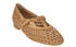 Paul Green Mary Jane Ballerinas braun geflochten 1143