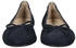 Caprice Ballerinas blau schwarz Lochmuster