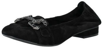 Regarde Le Ciel Veloursleder Ballerinas schwarz