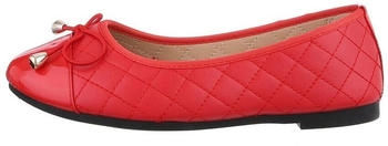 Ital Design Ballerinas klassisch Kunstleder rot TD2222-