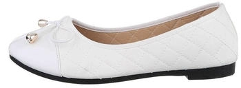 Ital Design Ballerinas klassisch TD2222- weiß