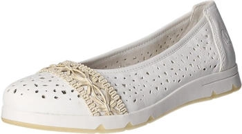 Rieker Ballerinas Kunstleder weiss offwhite