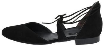 Paul Green Veloursleder Ballerinas schwarz
