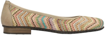 Rieker Ballerina beige multi