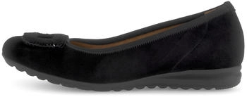 Gabor Ballerinas Veloursleder schwarz