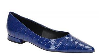 Högl Ballerina Schuhe blau kroko 1807