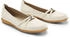 Dream Pairs Ballerinas Kreuzriemenbesatz weiß