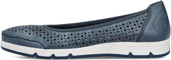 Rieker Damen L3065 Ballerina blau