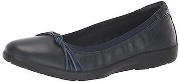 Clarks Meadow Rae marineblaues leder