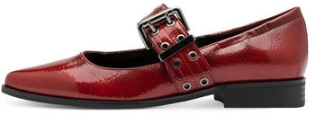 Marco Tozzi Strap Ballerinas dk.red pat