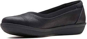 Clarks Ayla Low schwarz synthetisches nubuk
