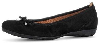 Gabor Sporty Ballerina Rough Leather schwarz