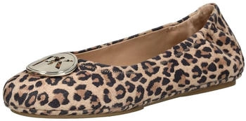 Peter Kaiser Leather Ballerinas leopard