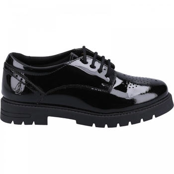 Hush Puppies Jayne Patent Senior School Uniform Shoe schwarz