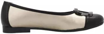 Remonte Dorndorf Ballerinas - Metallic Leather schwarz/palegold