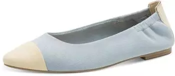Marco Tozzi Pointed Ballerina with Cap Toe padded insole (2-22108) mehrfarbig