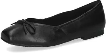 Caprice Ballerina (9-9-22109-28) black softnap