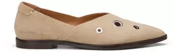 Marc O'Polo with modern metal eyelets Ballerina dusty sand