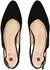 Högl Ballerinas Veloursleder Ballerina schwarz/schwarz