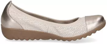 Caprice Ballerinas vanilla/beige/gold