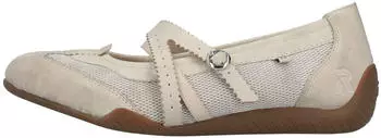 Rieker Strappy Ballet Slip-on with Mesh Insert creme