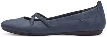 Tamaris Ballerina Flats with Elastic Strap blau navy
