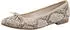 Tamaris Women's Classic Ballerina with Bow Vegan Antislide Heel (1-22154-46) beige snake