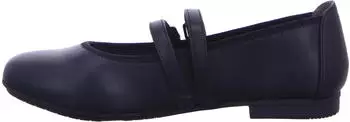 Jana Shoes Women's Ballerinas with Strap Vegan schwarz