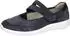 Waldläufer K-IRA Soft Strap Ballerina Slip-On Shoe with Velcro Strap Comfort Shoe K-Width (634K31) dunkelblau