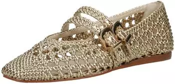 Dolce Vita Ballerinas Faux Leather Strap Ballet Flat gold