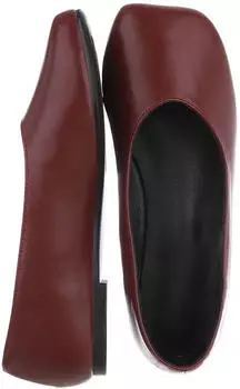Ital Design Women's Ballet Flats weinrot