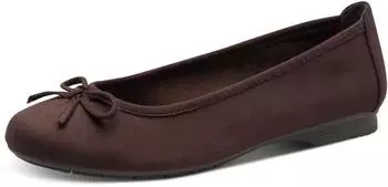 Jana Shoes Ballerinas with Bow Vegan rot