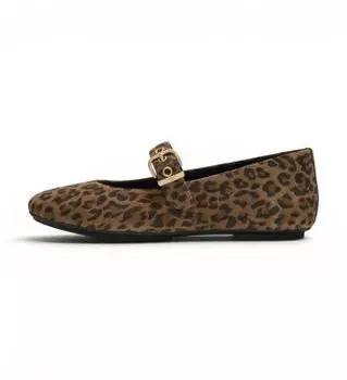 FitWear Mary Jane Ballerina (AAG) tan black