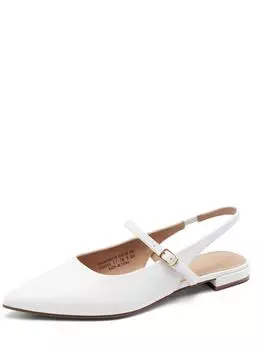 Dream Pairs Women's Pointed Slingback Ballet Flats weiß
