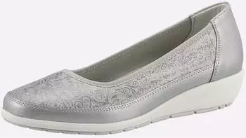 Witt Weiden Ballet Flat silberfarben-gemustert